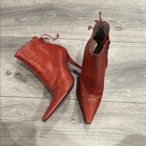 Rodolphe Menudier Red Heeled Boots 38